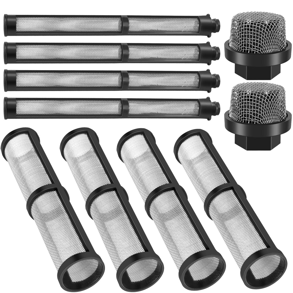 10 Pcs Airless Spray Gun Filter Spraying Machine Filter Paint Parts 60 Mesh Graco Compatible with 390 395 490 495 595 3400 Zpaxo