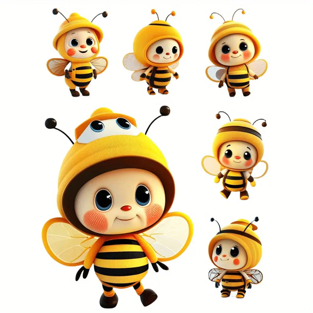 2D Cute Bee Car Hanging Decoration Ornament Acrylic&plexiglass Mini Zpaxo