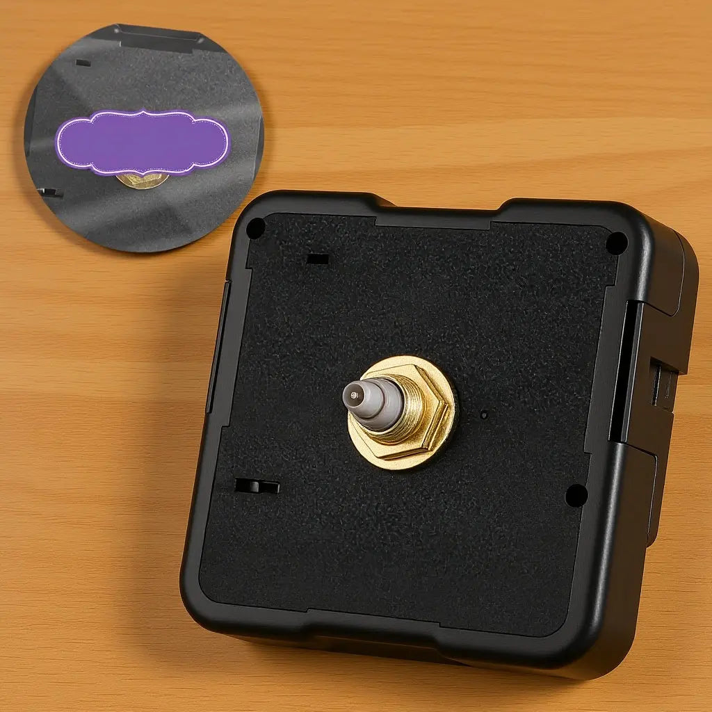 Quartz Clock Movement Replacement Black Battery Operated Silent