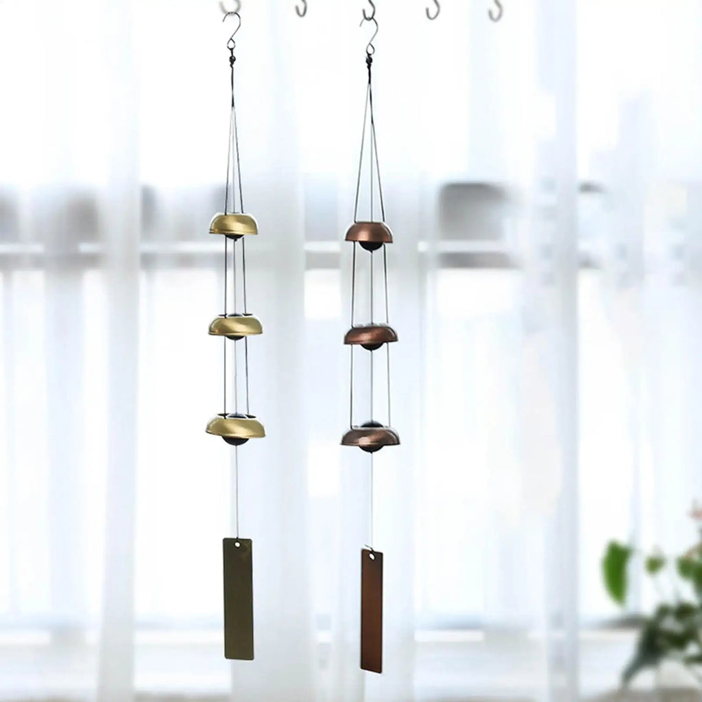Chimes Outdoors Blessing Sounding Ornament 3 Bells Copper Small Wind