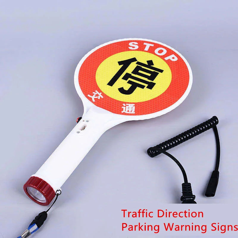 Handheld LED Rechargeable Parking Warning Sign | SHINEKNOT LED Warning Sign Zpaxo