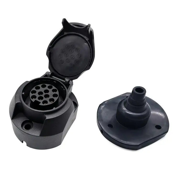 13-Pin Euro Trailer Socket Adapter | 12V Tow Bar Plug