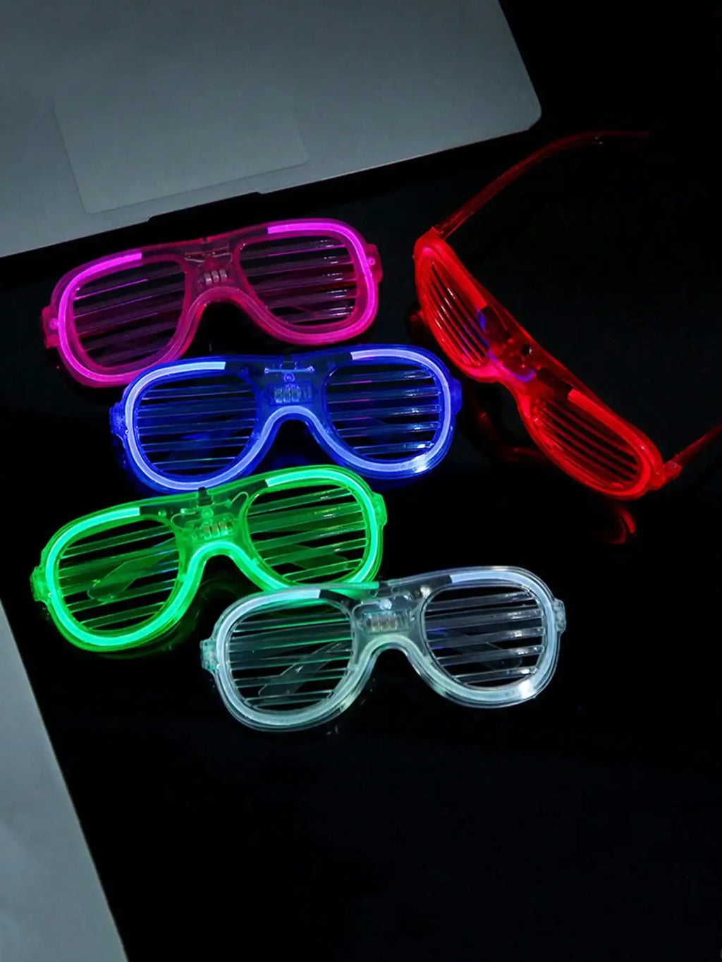 5 Led Light Up Glasses Glow 3 Flashing Modes Dark Party Supply