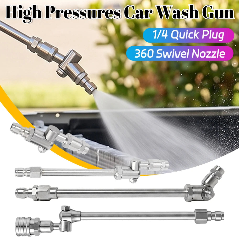 Universal Pressure Car Wash Gun 1 4 Quick Plug Rotating Spray Nozzle