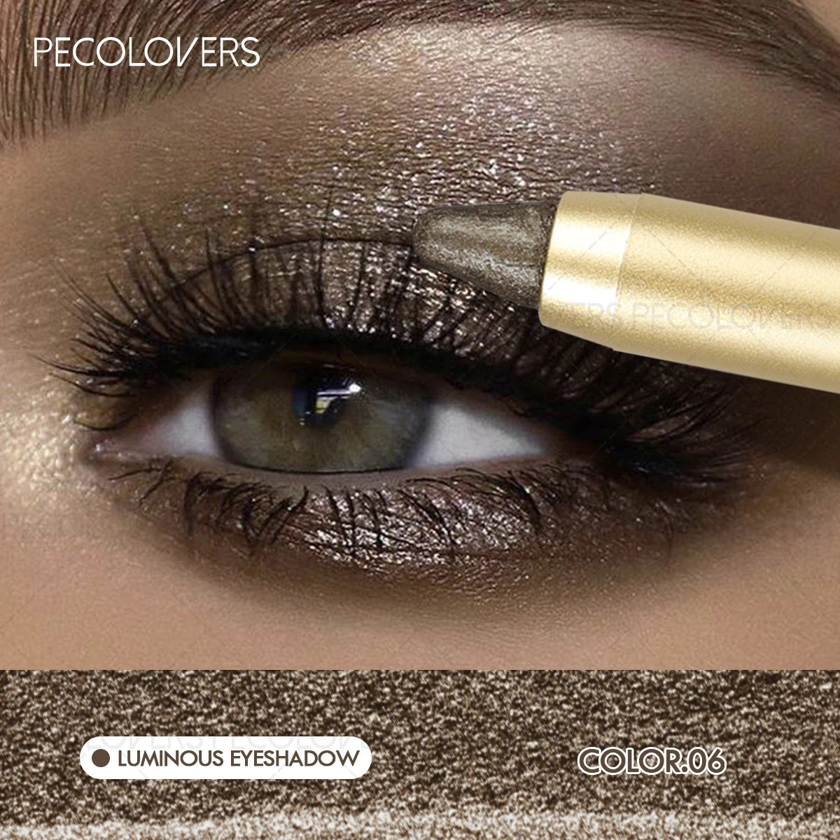 Long-lasting Green Eyeshadow Pencil Shimmer Smudge-proof Eyeliner Zpaxo 06