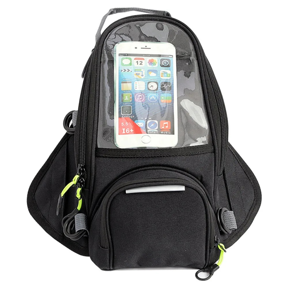 Waterproof Motorcycle Tail Bag Durable Practical Motorcycle Waterproof Bag Pocket Anti-slip Motorcycle Tank Bag Saddle Zpaxo Black