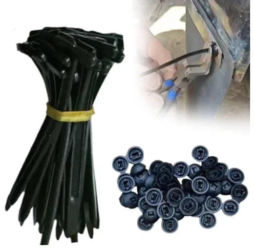 Heavy-Duty Nylon Cable Tie Buckles – Pin & Button Zip Fasteners