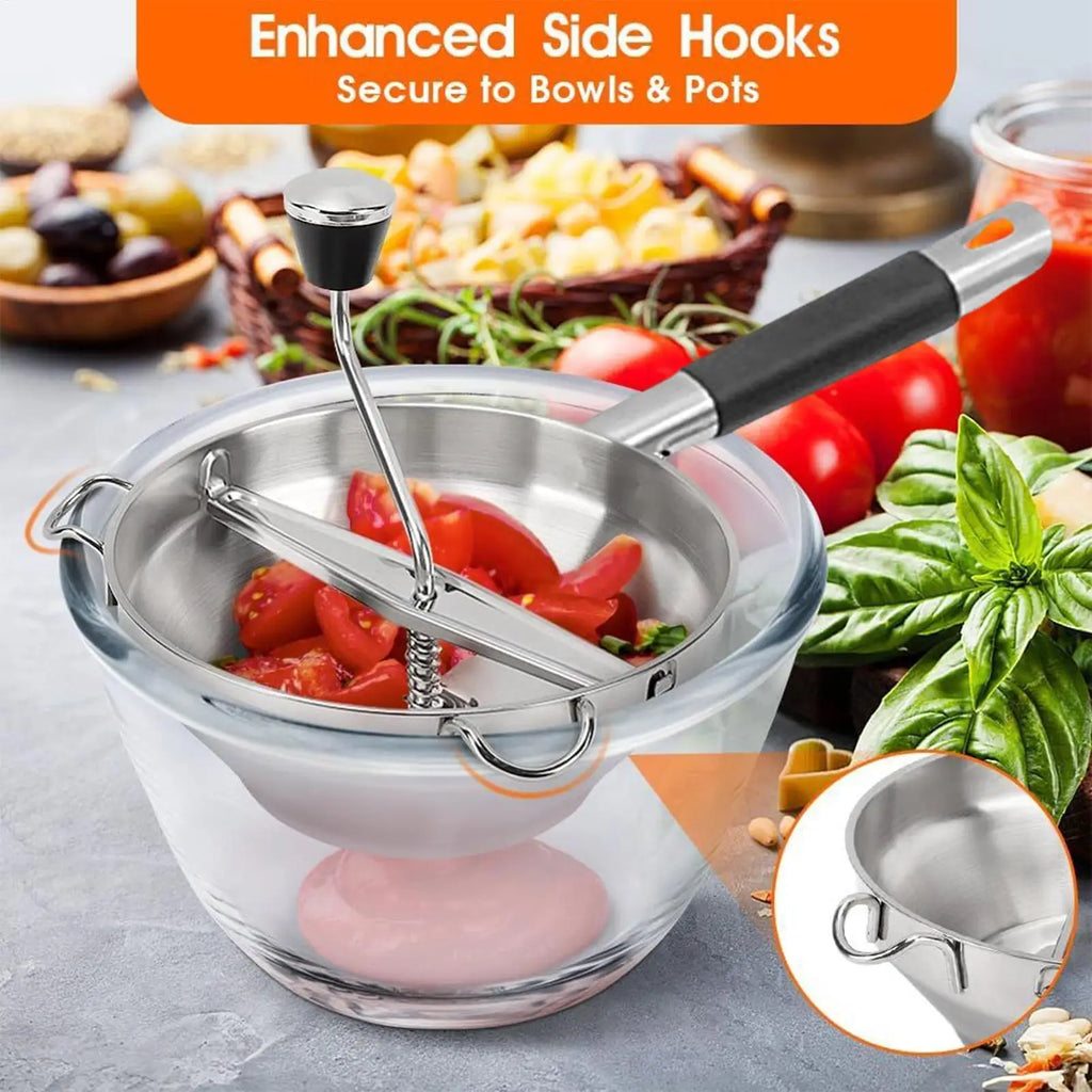 Handheld Potato Mashers Stainless Steel Vegetable Fruits Shredder 3