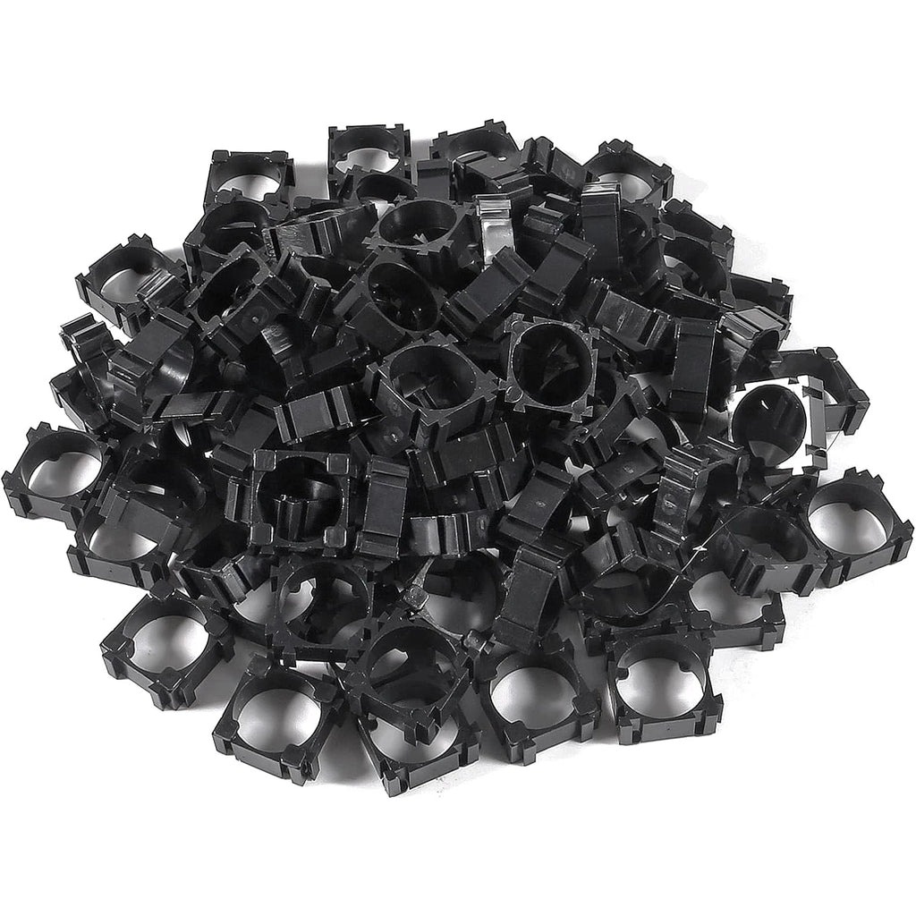 100pcs Battery Holder Safety Anti Vibration Stand Bracket Li-ion Cell Bracket For 18650 Battery Office Bedroom Storage Accessory Zpaxo 100pcs