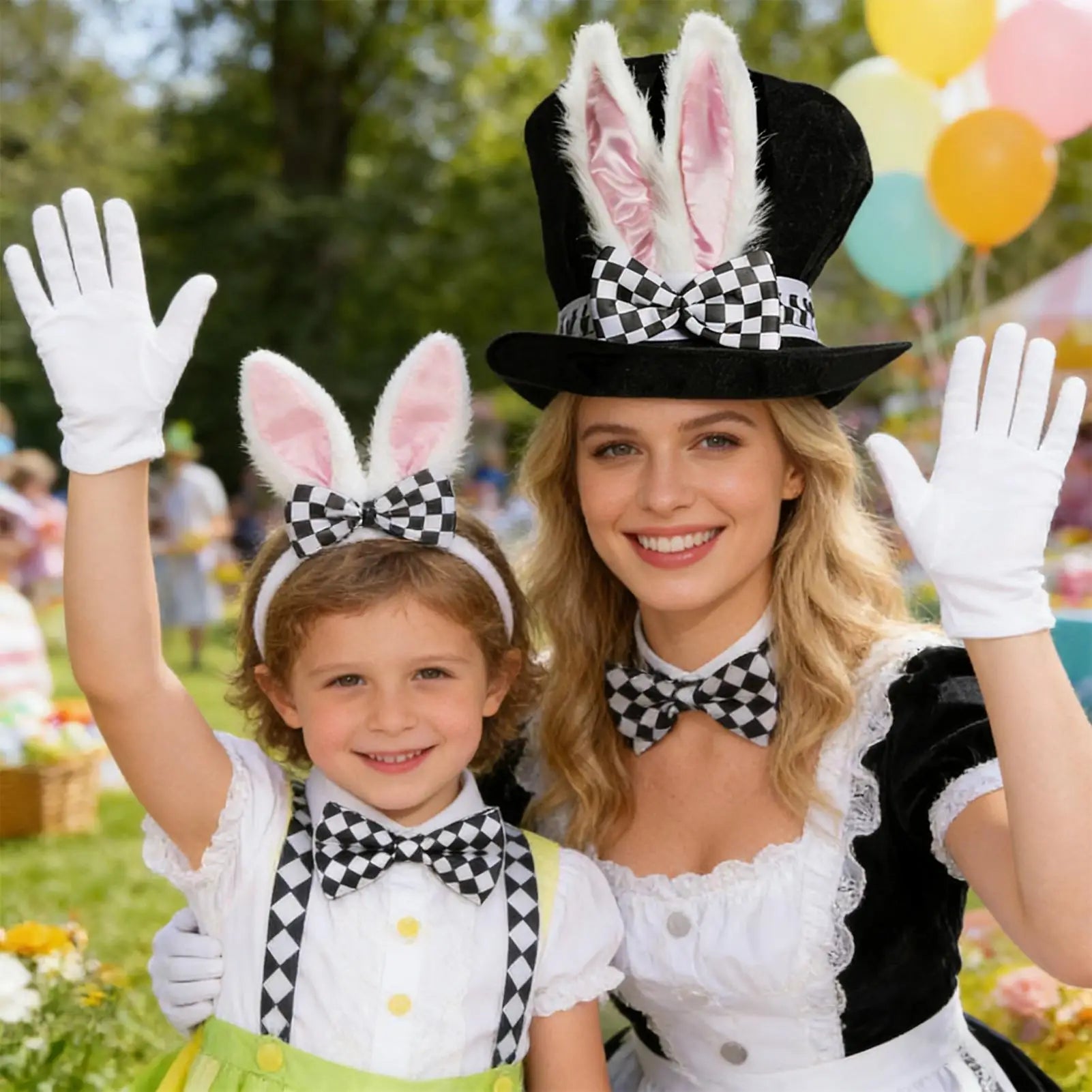 Easter Bunny Costume Adult Cosplay Outfit Hat Holiday Dress Up