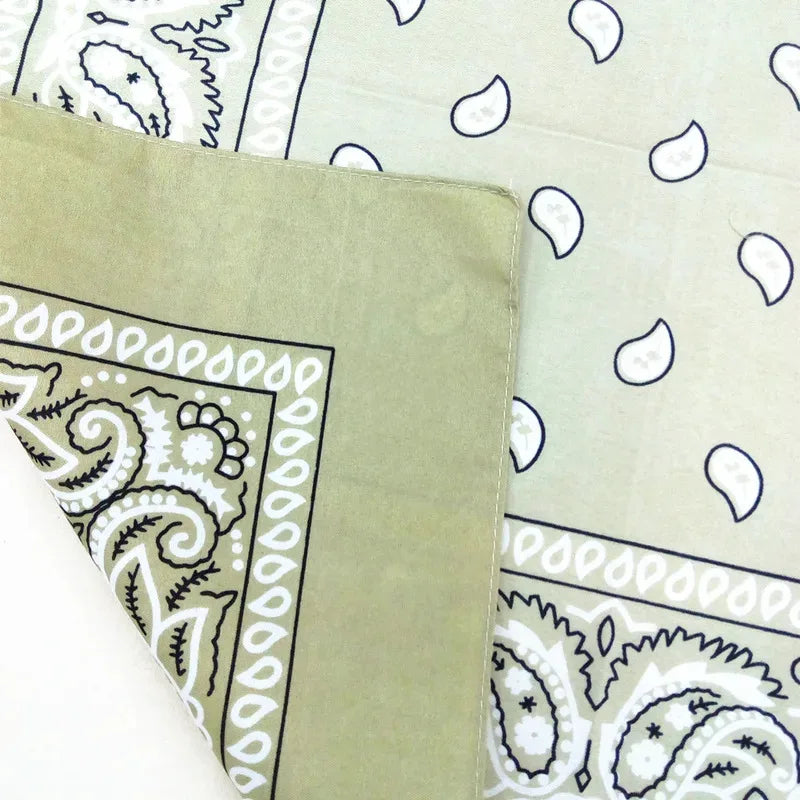 Paisley Bandana Square Scarf – Hip Hop Headband Men & Women