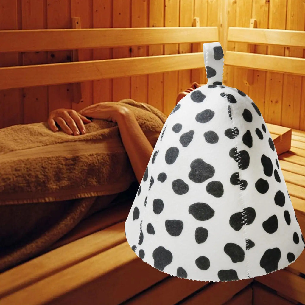 Russian Banya Cap Bath Accessories Water Absorption Felt Sauna Hat Vaporarium Hat for Bathroom Pool SPA Women Men Shower Zpaxo
