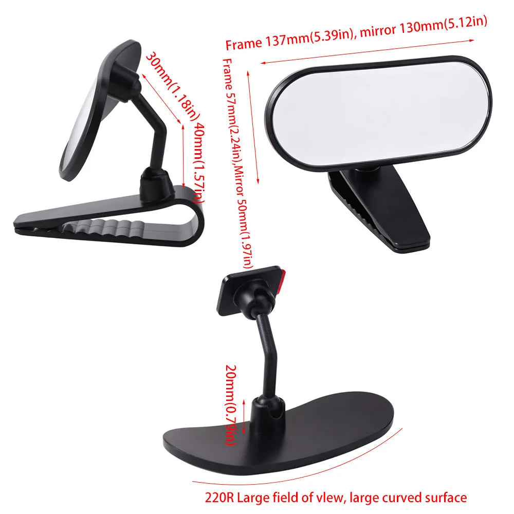 Auxiliary Mini Rear View Mirror Safety High-definition Back Seat View Mirror Interior Great Visual Field Blind Spot Mirror Baby Zpaxo