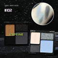 4-Color Glitter Blue Eyeshadow Palette Matte Pearl Shimmer Korean Acrylic Smoky Eye Shadow Palette Long Lasting Makeup Cosmetics Zpaxo 02