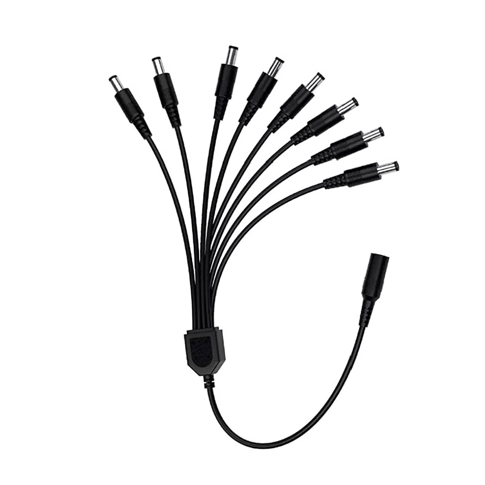 12V DC Power Splitter Plug 1 Female 8 Male Supply Adapter Y Cable