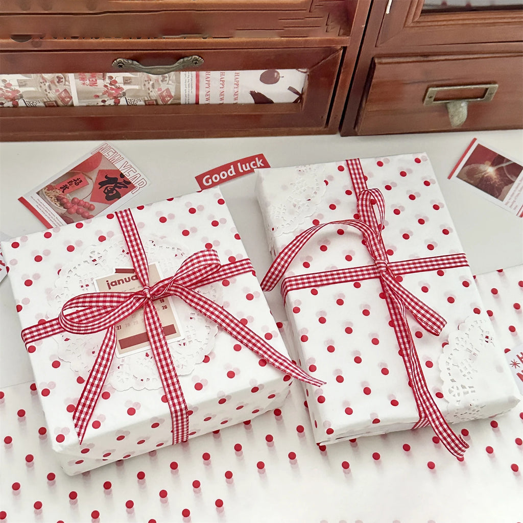 10-Pack Polka Dot Pearl Gift & Bouquet Wrapping Paper Sheets Gift Wrapping Paper Zpaxo