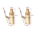 Brass Clip-On Tire Air Chuck Valve Connector – 1/2/4 Pack
