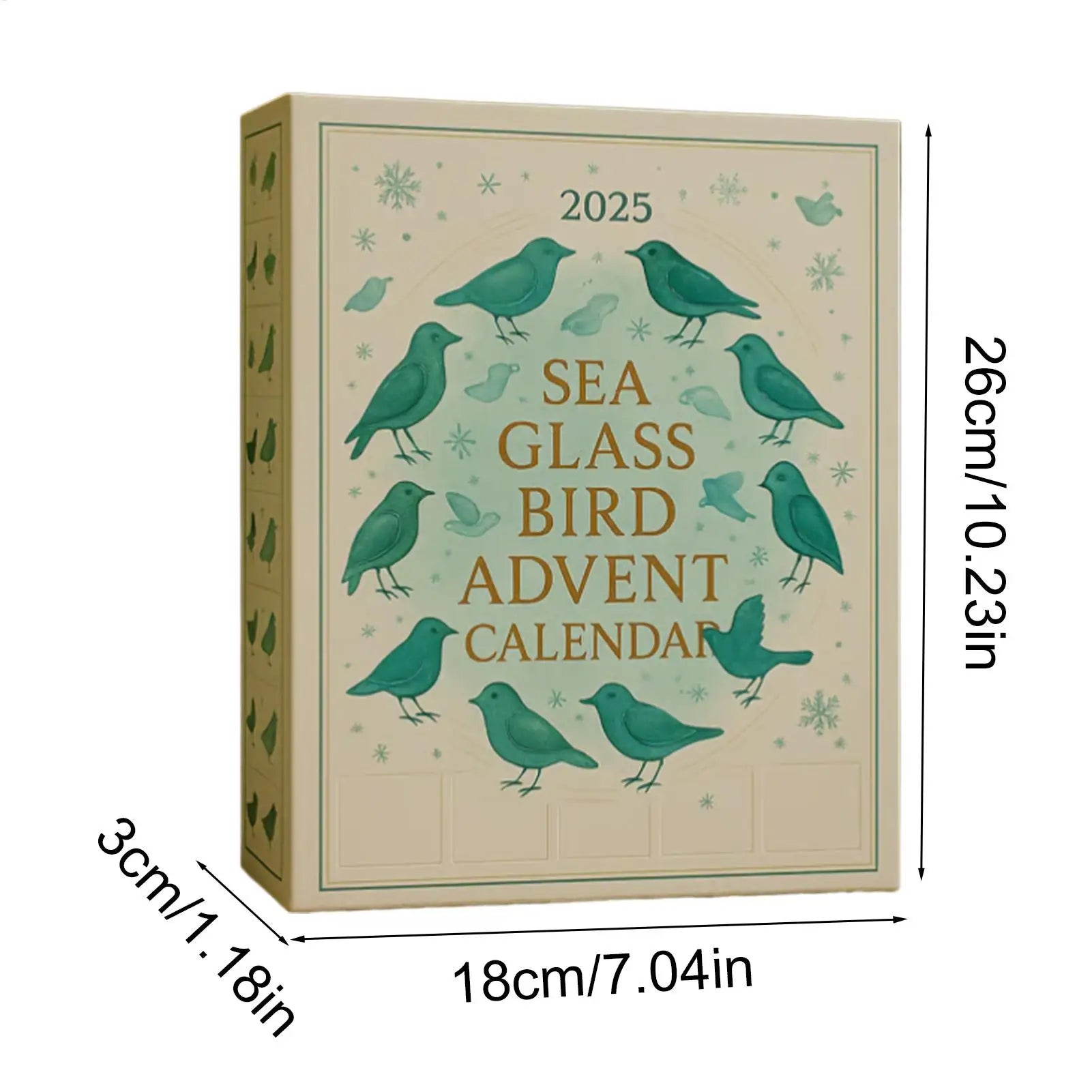Bird Christmas Advent Calendar 2025 24 Days 2D Acrylic Pendants