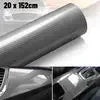 DIY Protection Waterproof Decal 6D Car Interior Wrap Sticker Glossy Zpaxo Silver-20X152cm