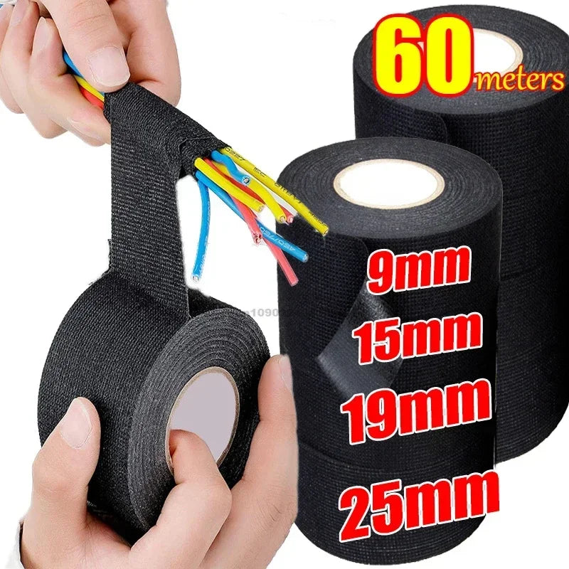 Automotive Cloth Tape Electrical Insulating Fabric Tapes Heat Resistance Thermal Car Tape Waterproof Soundproof Wires Tape Zpaxo