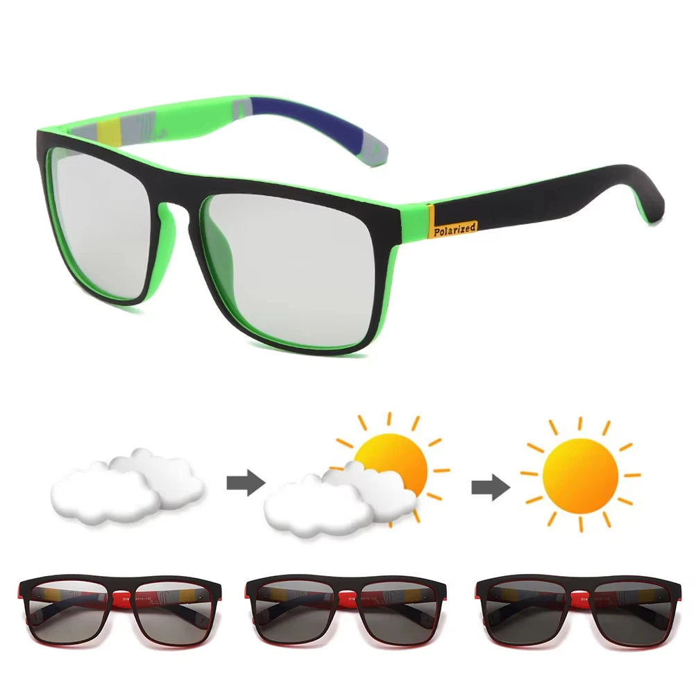 Photochromic Polarized Sports Sunglasses Men and Women Cycling Climbing Goggles Driving Sun Glasses UV400 Change Color Eyewear Zpaxo M7