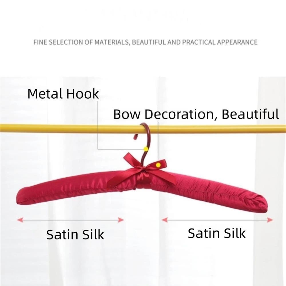 Satin Silk Padded Non-Slip Clothes Hanger – Swivel Hook