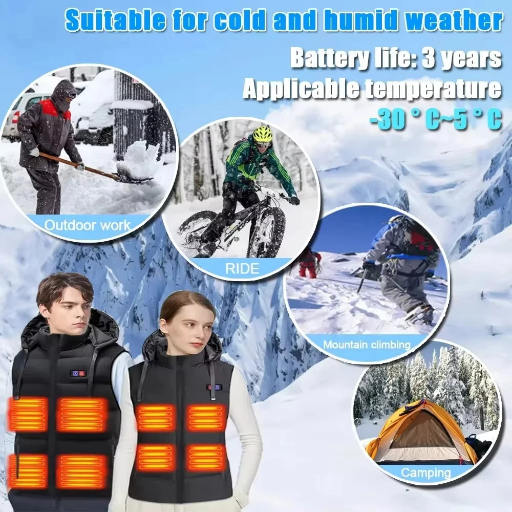 50000mAh PowerBank for Heating Vest Jacket Gloves Heated Auxiliary Battery DC7.4V Portable Powerbank Electric Heating Equipment Zpaxo