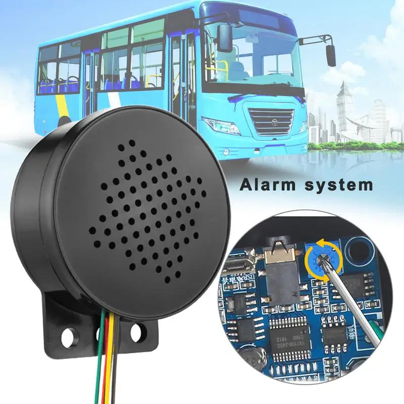 12-24V Voice Speaker Prompter Sound Alarm Horns 4-channel Car Start