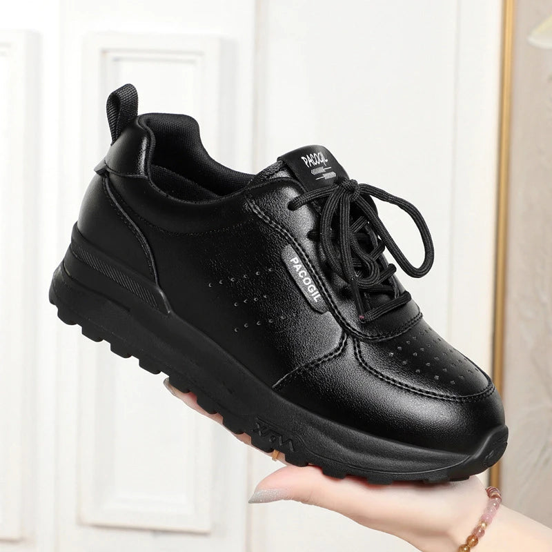 Spring Autumn Casual Soft Sole Lace-up Small White Shoes All Match Zpaxo