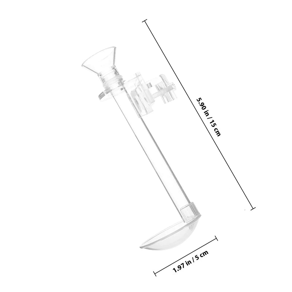 Aquarium Shrimp Feeder Tube Acrylic Fish Feeding Device Sinking