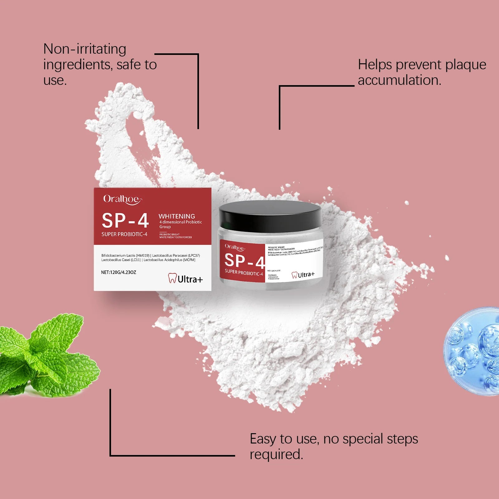 Tooth Whitening Powder - Natural Whitening and Deep Cleaning for Men and Women, Fresh Breath Daily Toothpaste Zpaxo