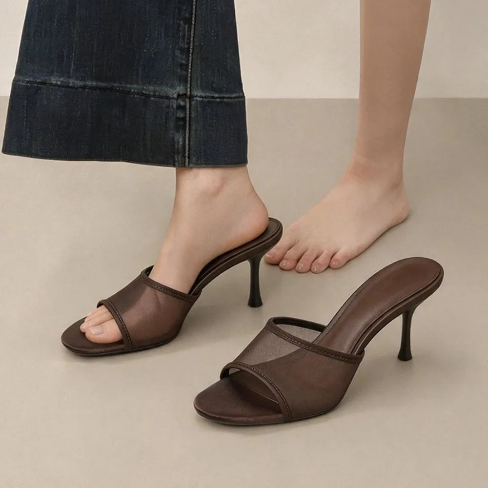 Newly Arrived Summer Comfortable Fashionable Slingback Heeled Sandals