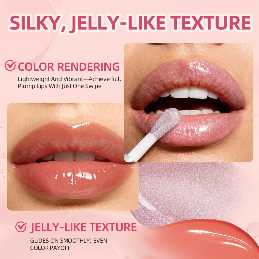 Jelly Lip Gloss Moisturizing Glossy Easy Apply Enhancement Silky
