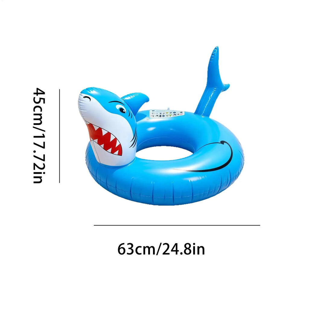 Shark Pool Floats Adults Inflatable Sun Tanning Lounge Chair Quick
