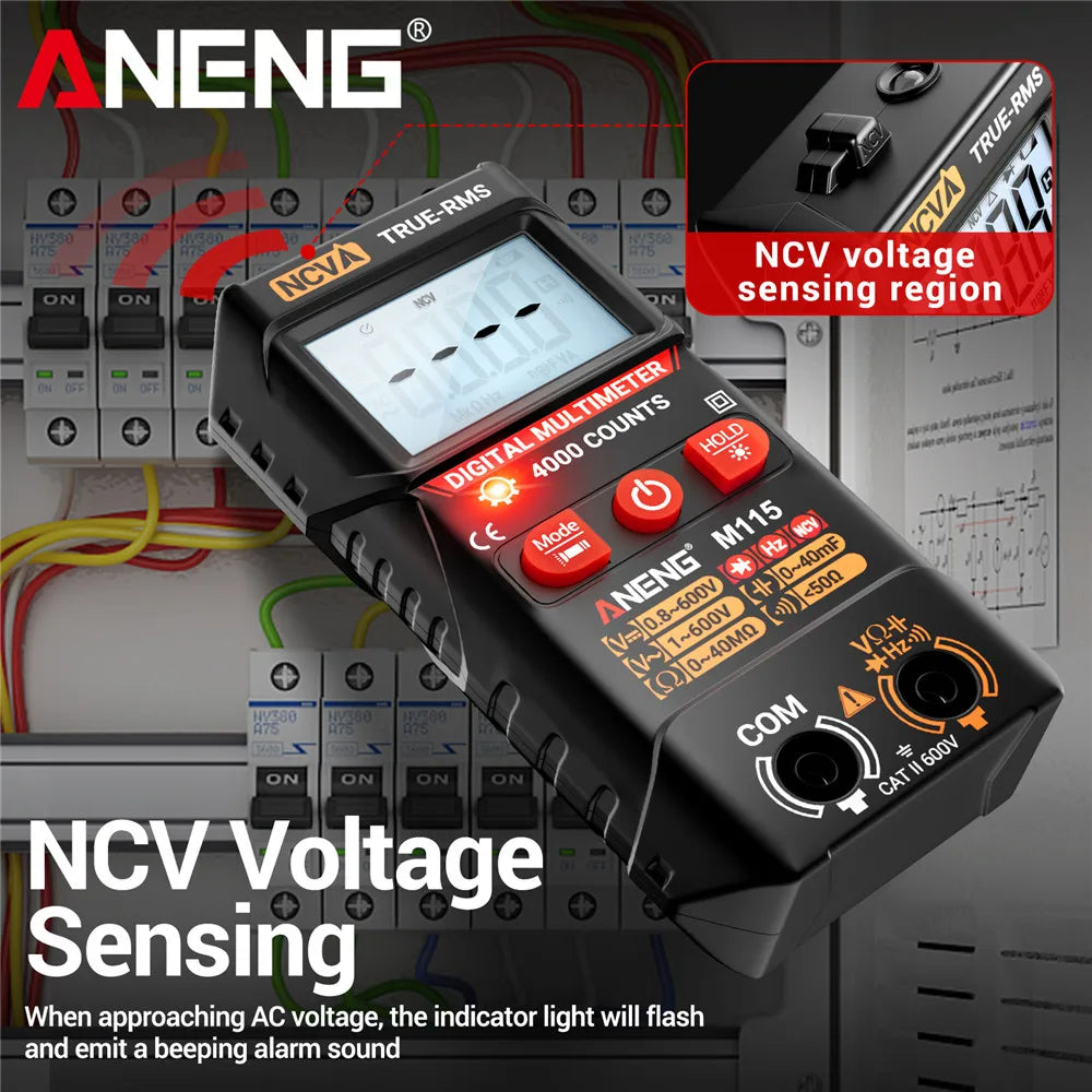 Mini Digital Multifunctional Detector ANENG M115 Electrician Tester