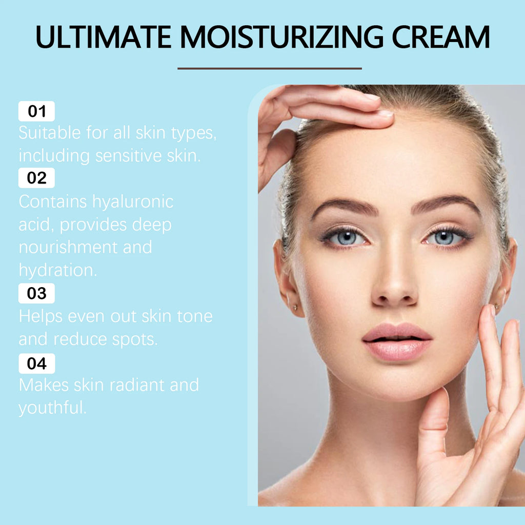 Hoygi Centella Cream – Hyaluronic Acid Daily Moisturizer 100g Face Moisturizing Cream Zpaxo