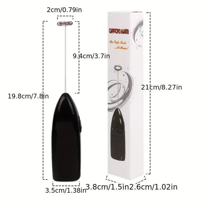 Handheld Electric Egg Beater Mini Battery Powered Milk Frother Coffee Drink Mixer Milk Foamer Kitchen Tools Zpaxo