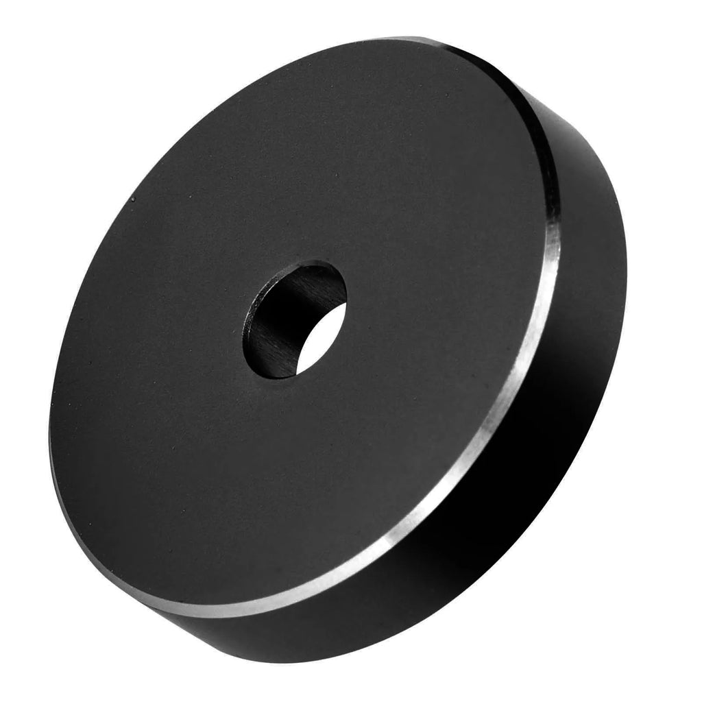 45 RPM Record Aluminum Turntable Adapter Large Hole Conversion Sheet Vinyl Black Clamp Adapter for Most Big Hole Records Zpaxo