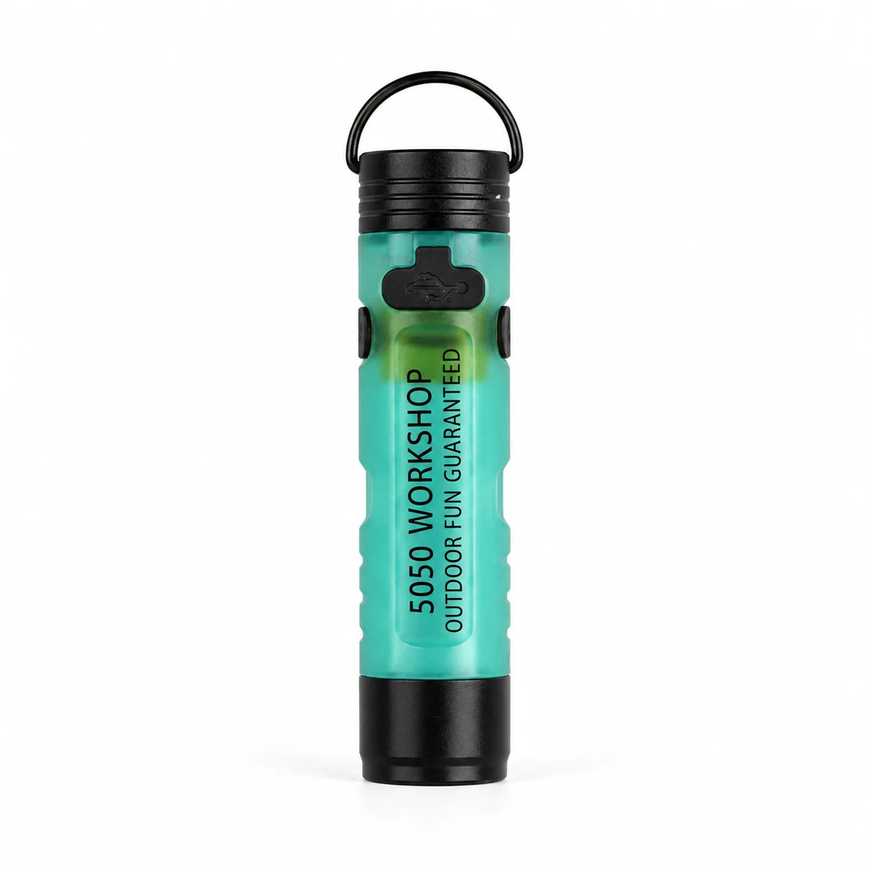 Mini 5050 Rechargeable LED Pocket Flashlight Clip-On Hat Light Keychain Torch Portable Work Lamp for Camping Hiking Outdoor Use Zpaxo Green