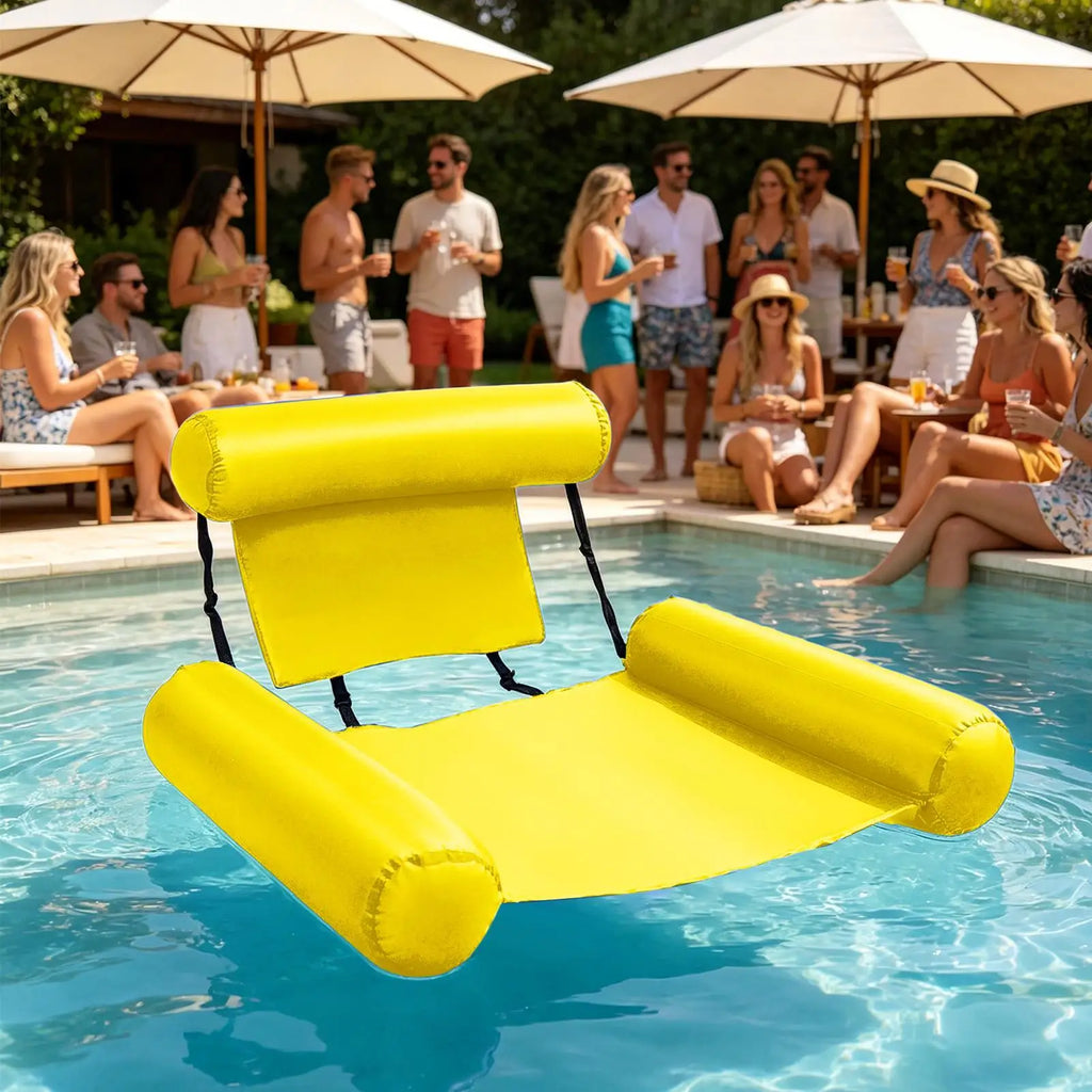 Pool Floating Chair Portable Heavy Duty Adjustable Thickened Lounge Zpaxo