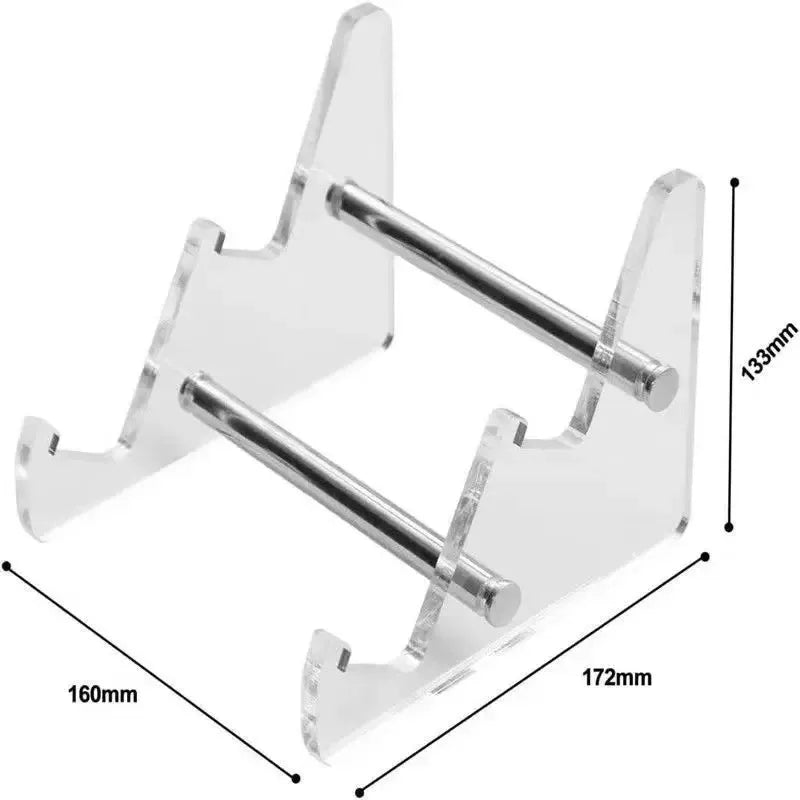 3-Tier Transparent Acrylic Keyboard Stand & Display Rack Keyboard Display Stand Zpaxo
