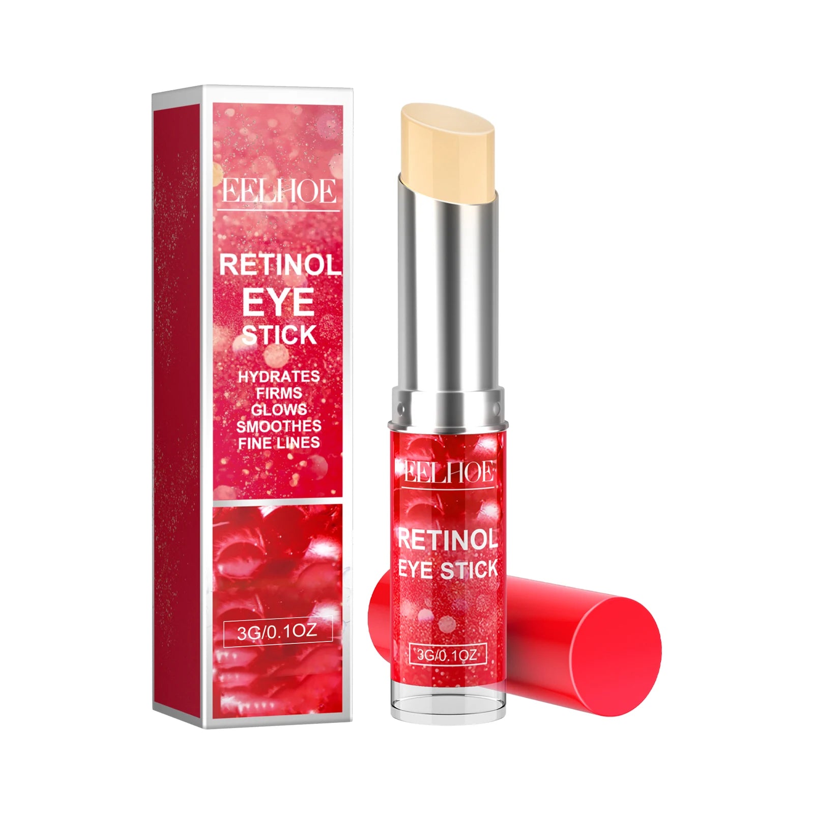 Retinol Eye Stick Anti-Wrinkle Lifting Firming Eye Cream Stick for Dark Circles & Fine Lines Moisturizing Brightening Skin Care Zpaxo 3g Boxed