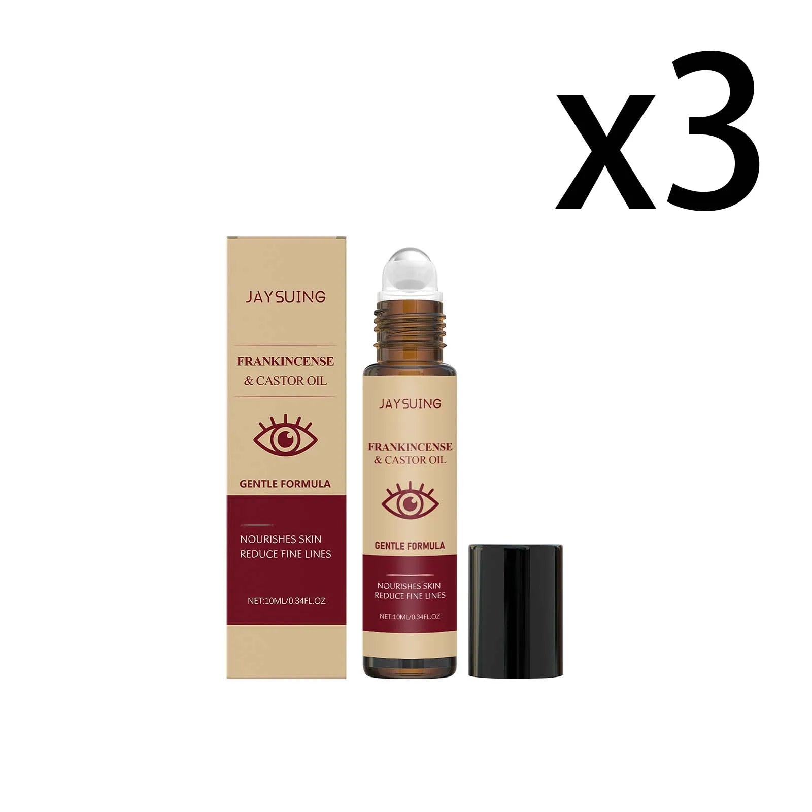 Castor Oil Eye Serum – Dark Circles, Puffiness & Fine Lines Eye Care Serum Zpaxo 3x10ml 10ml
