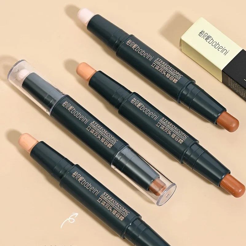 Double-ended Dual-purpose High-light Trimming Stick Three-dimensional Contour Nose Shadow Facial Shape Brighten and Trimming Zpaxo
