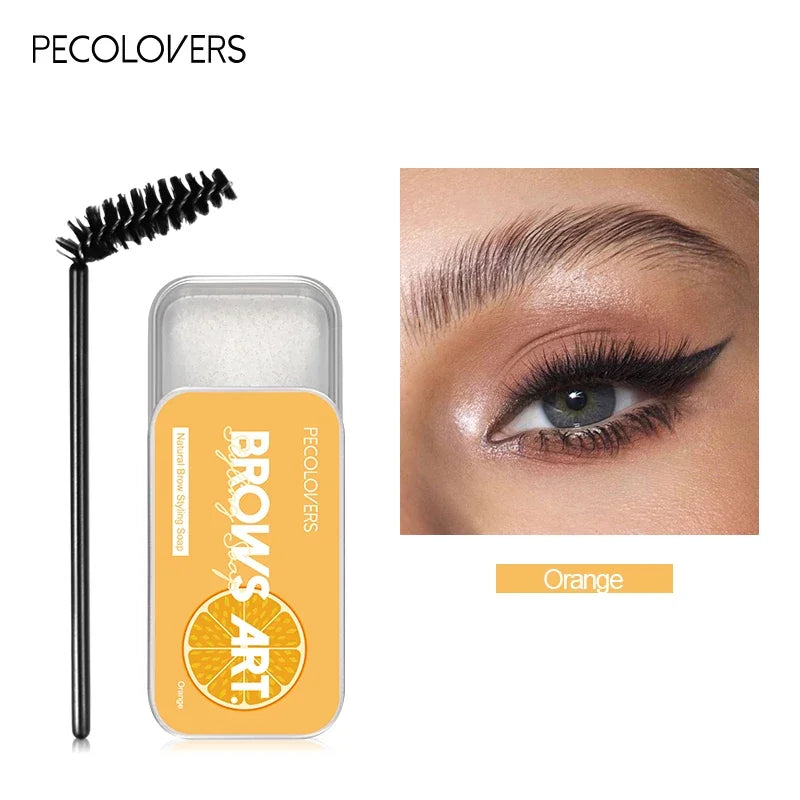 1Pcs Natural Transparent Pomade Eyebrow Styling Soap Brows Gel Wax Fixer With Brush Make-up for Women Eyebrow Cosmetics Zpaxo 04