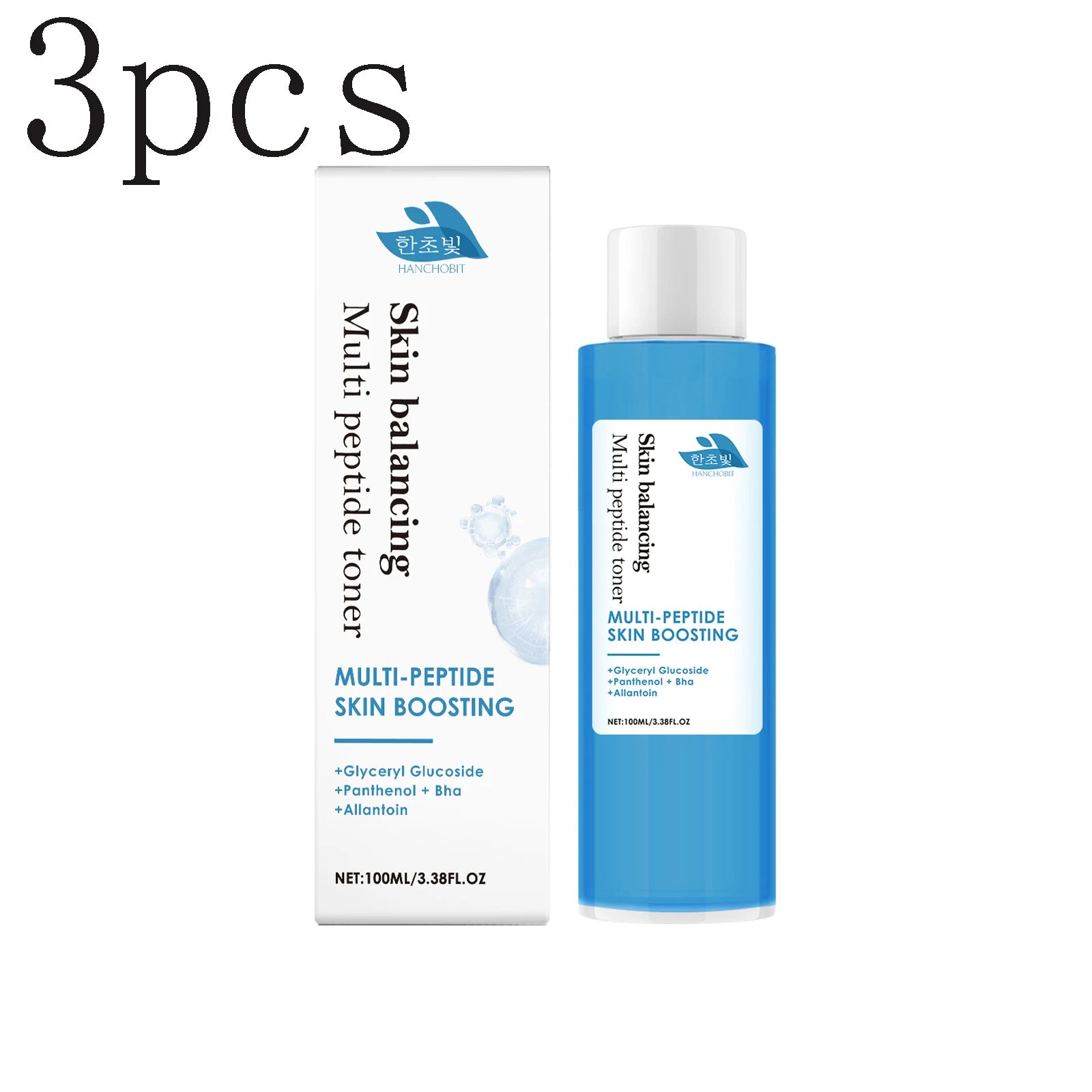Hanchobit Deep Hydrating Toner – Soothing & Smoothing 100ml Hydrating Toner Zpaxo 100mlx3pcs
