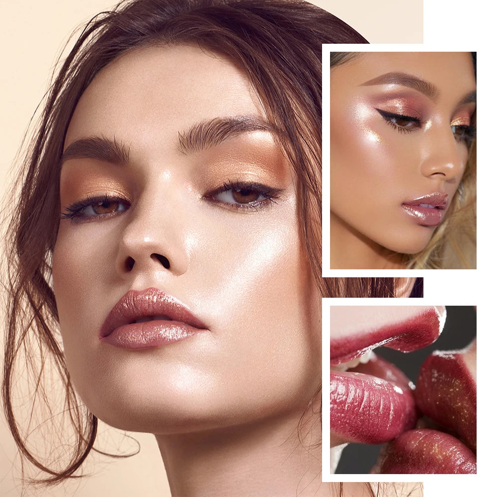 Pearlescent Shiny Lip Gloss Long-lasting Luster Waterproof Sweat Zpaxo