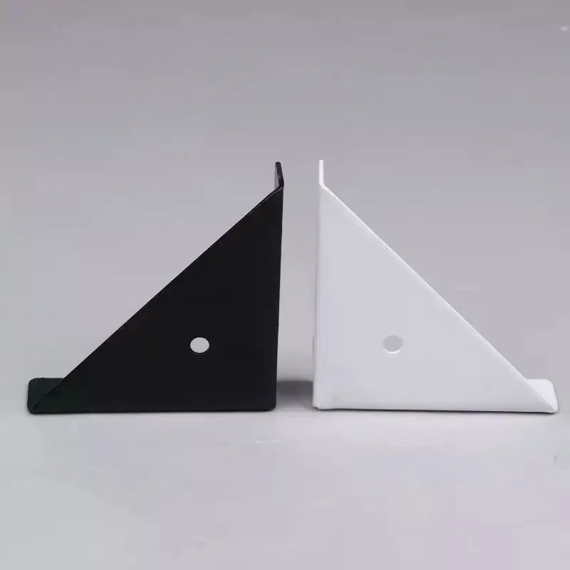 Right Triangle Corner Supports White Black Wooden Furniture Corner Connector Fasteners Suitable For Beds Cabinets Zpaxo