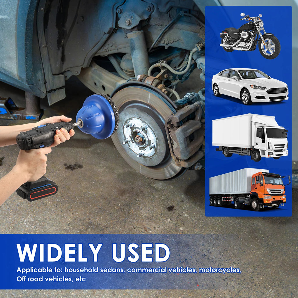 150mm Car Wheel Hub Grinder Ball Head Grinder Wheel Hub Cleaner for Tyre Change, Rim Cleaning & Rust Removal Wheel Hub Brush Zpaxo