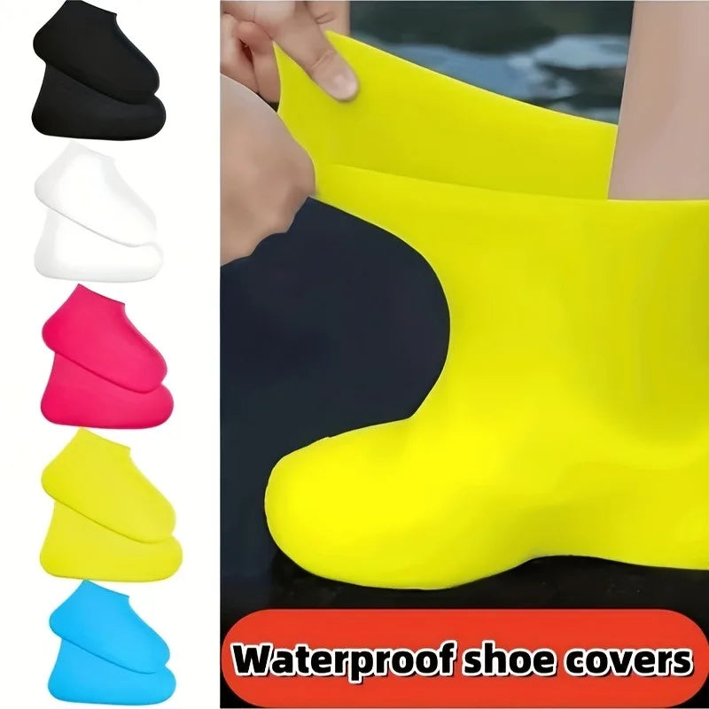 All-weather Anti-slip Shoe Covers Silicone Waterproof Commuting